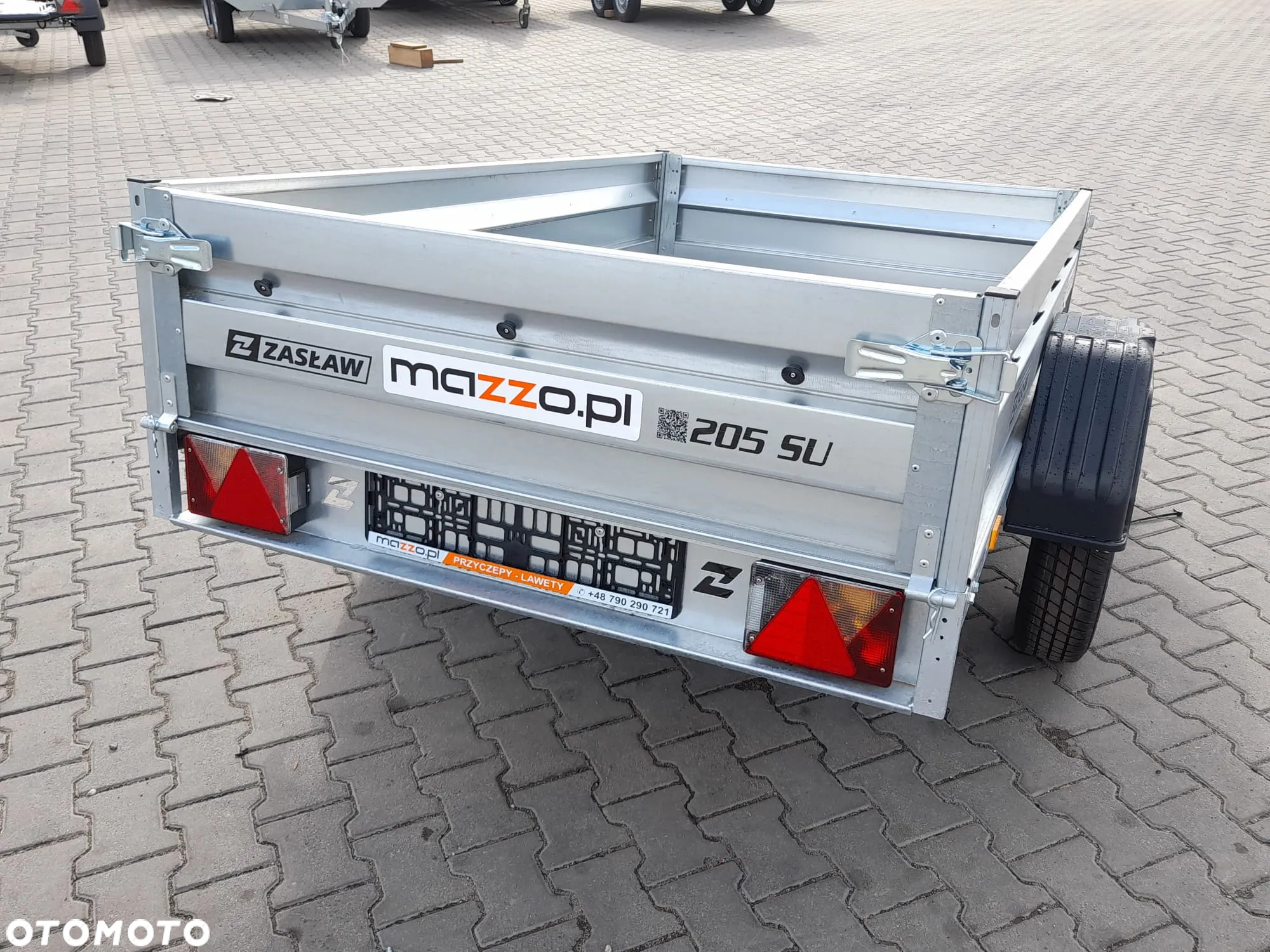 Zaslaw Dostawa Przyczepka uchylna DMC750kg 205x122x35cm SOLIDNA I MOCNA! HIT! - 11
