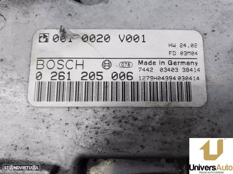 CENTRALINA MOTOR UCE SMART CITY-COUPE 2003 -0261205006 - 3