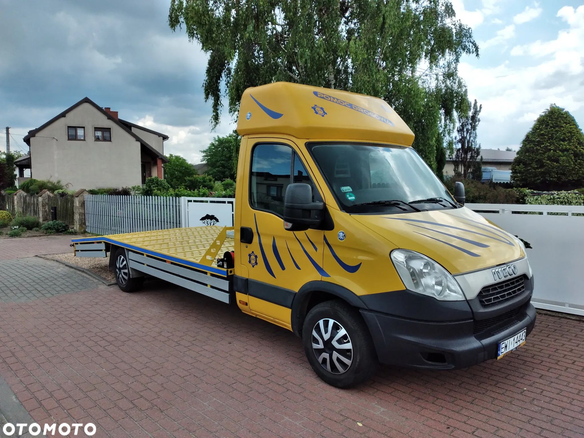 Iveco Daily 1999-2014r kabina kompletna wewnątrz oraz zewnątrz europejska żółta pomoc drogowa 9300zł oraz rama DMC 3,5t 159000km zarejestr w PL 4200zł - 1