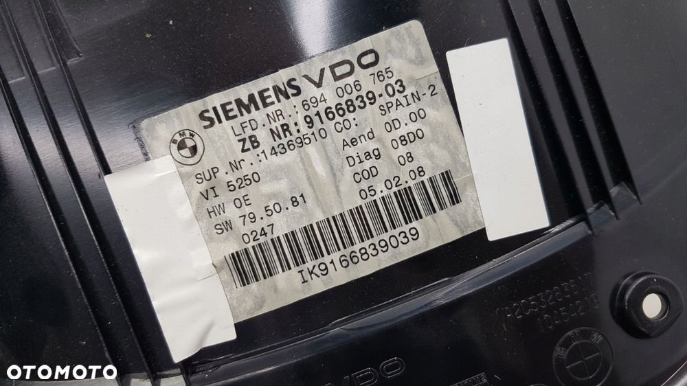 bmw 3 e90 e91 licznik zegary n43 europa manual - 3