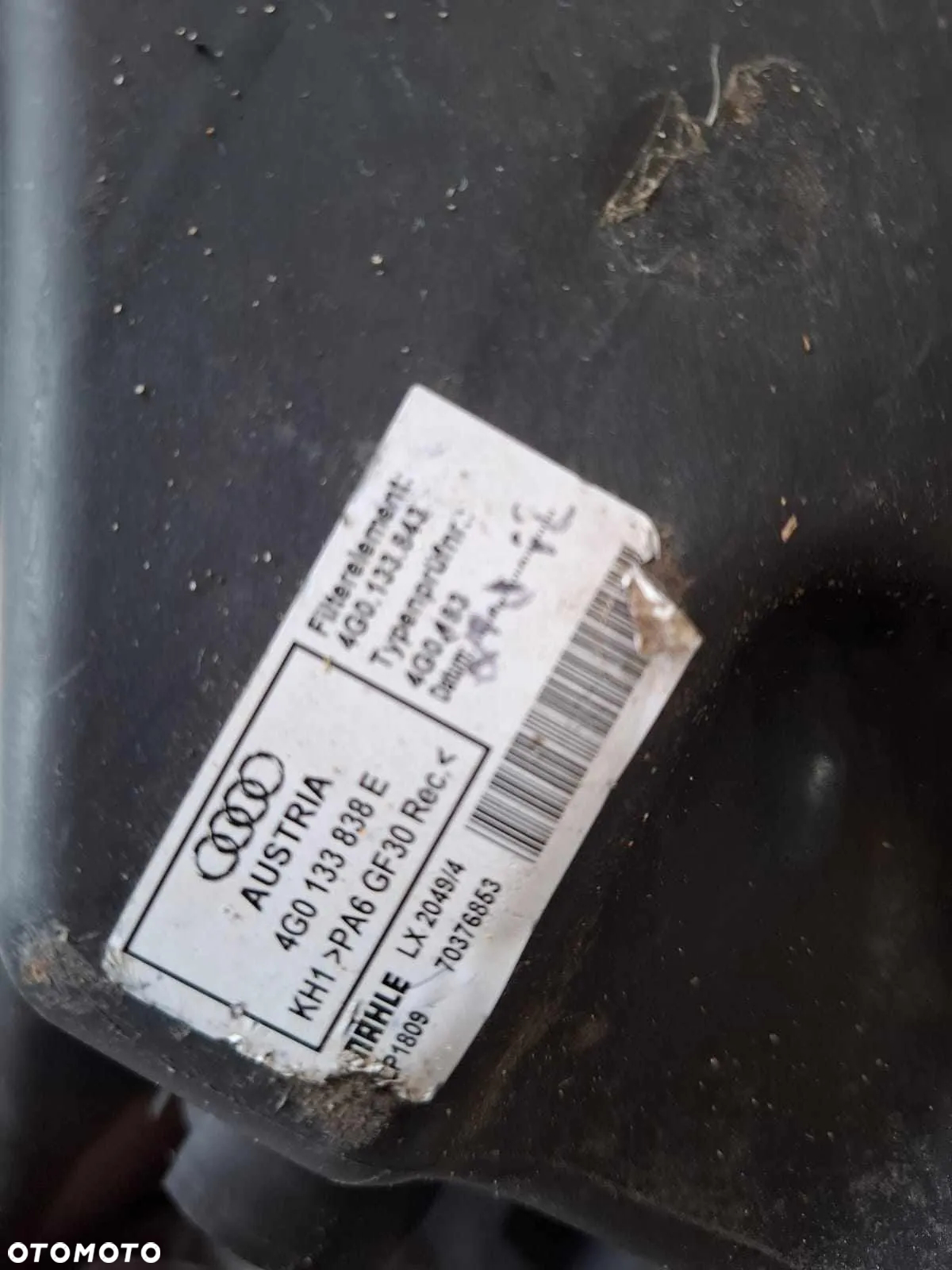 OBUDOWA FILTRA POWIETRZA AUDI A6 C7 3,0 TFSI 333KM - 3