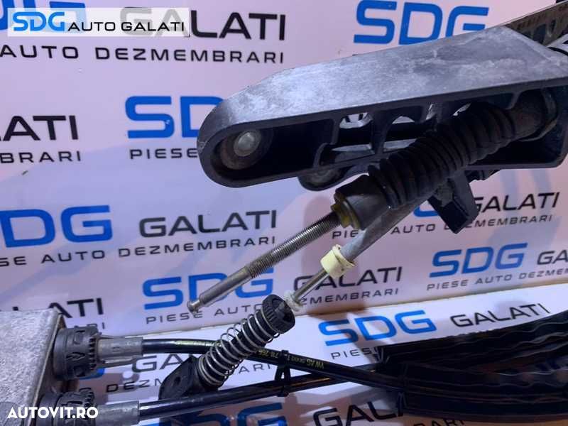Ansamblu Timonerie Maneta Schimbator cu Sufe Cutie Viteze Manuala in 5 Trepte Skoda Octavia 2 1.9 TDI BLS 2004 - 2013 Cod 1K0711266AC 1K0711265AR 1K0711091A 1K0711061B - 3