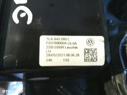 VW T6 7LA LEWA TYLNA LAMPA DRZWI ORYGINAŁ 7LA945095L - 6