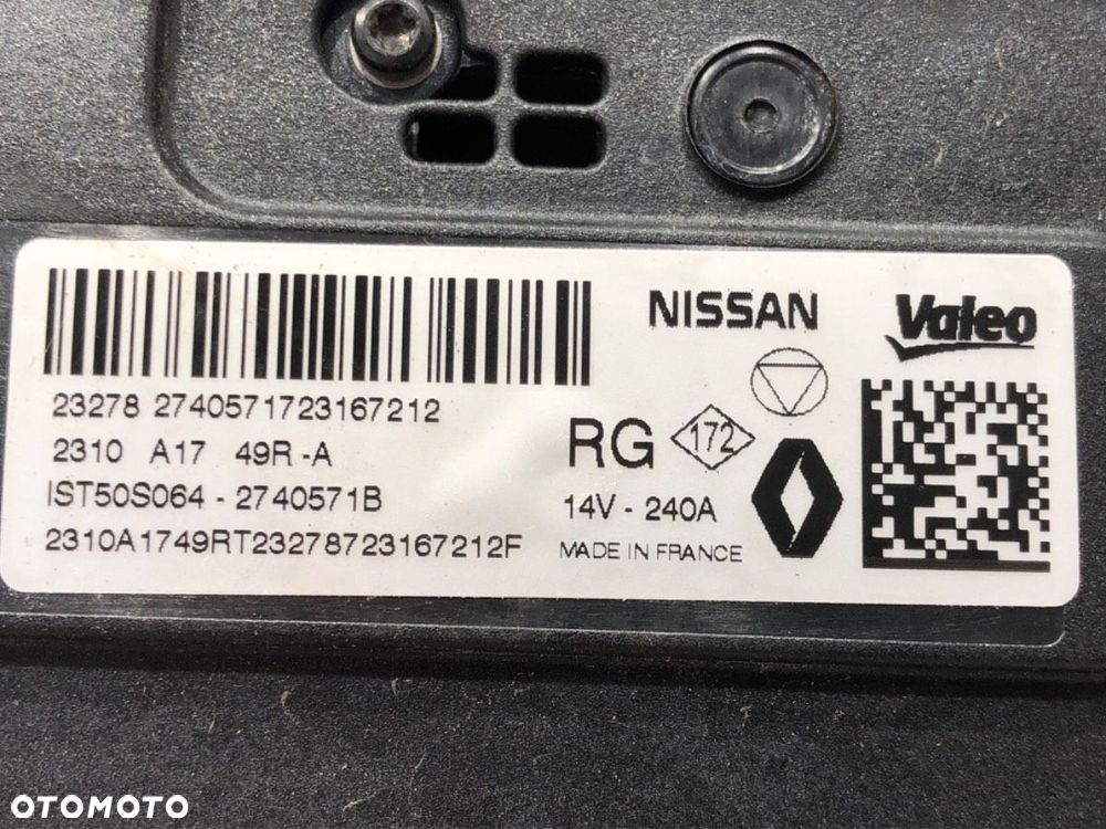 ALTERNATOR  RENAULT CAPTUR II 2020 - 2022 TCe 140 (HFN0) 103 kW [140 KM] benzyna 2020 - 2022 - 5