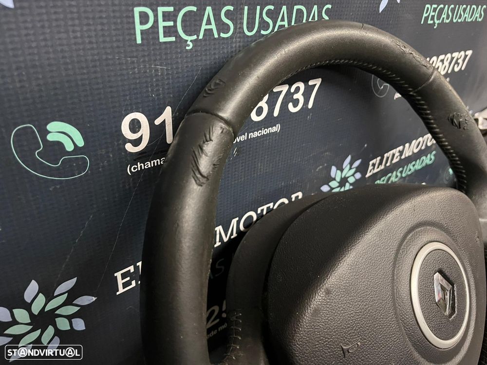 Volante usado pele com airbag RENAULT CLIO III 3 - 5