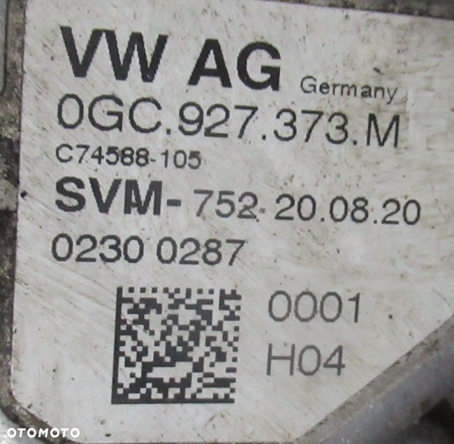 VW PASSAT B8 2.0 TDI STEROWNIK POMPY OLEJU SKRZYNI BIEGÓW 0GC927373M GOLF - 4
