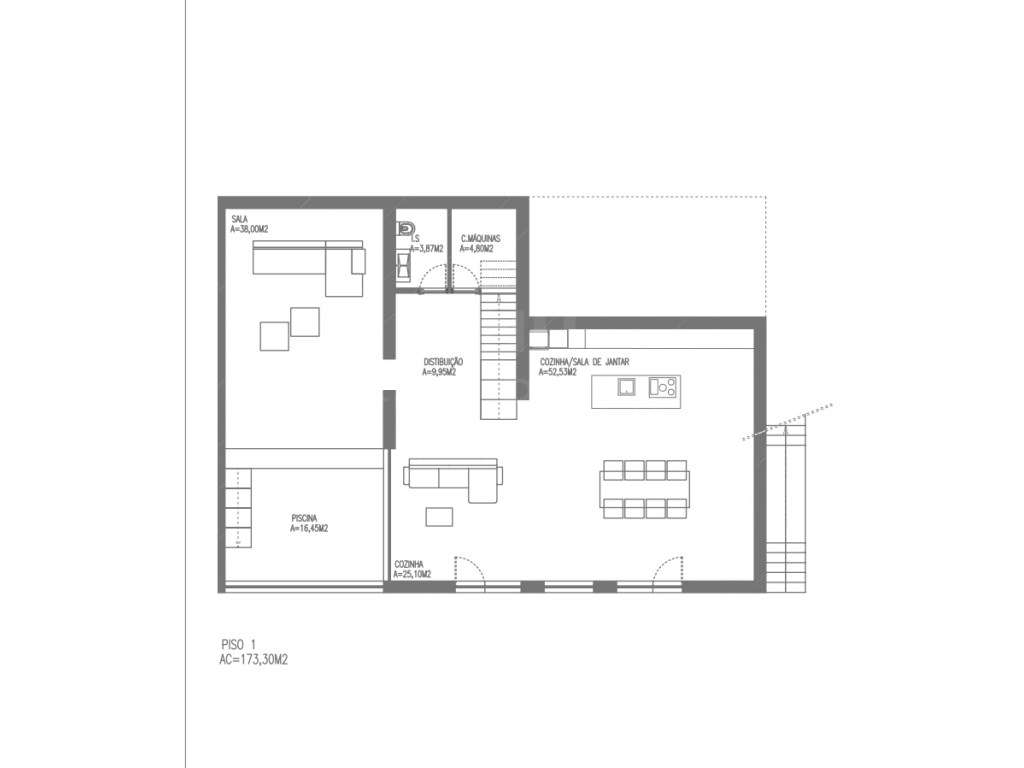 Moradia T4 com piscina interior para venda em Rebordões, Ponte de Lima - Grande imagem: 3/4