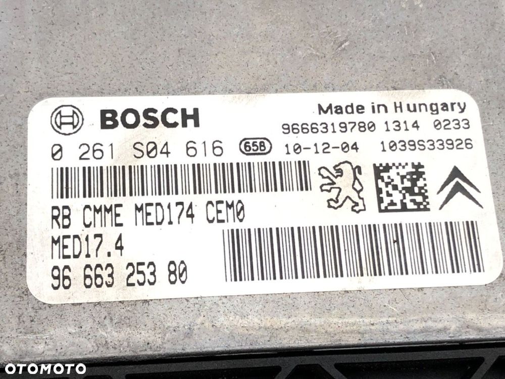 KOMPUTER SILNIKA  PEUGEOT 5008 (0U_, 0E_) 2009 - 2017 1.6 16V 115 kW [156 KM] benzyna 2009 - 2017 - 4