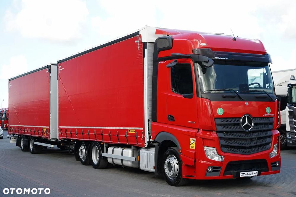 Mercedes-Benz ACTROS 2545 / ZESTAW TANDEM 120 M3 / PRZEJAZDOWY / 6x2 / OŚ PODNOSZONA / BIG SPACE / WIELTON / 2021 - 6