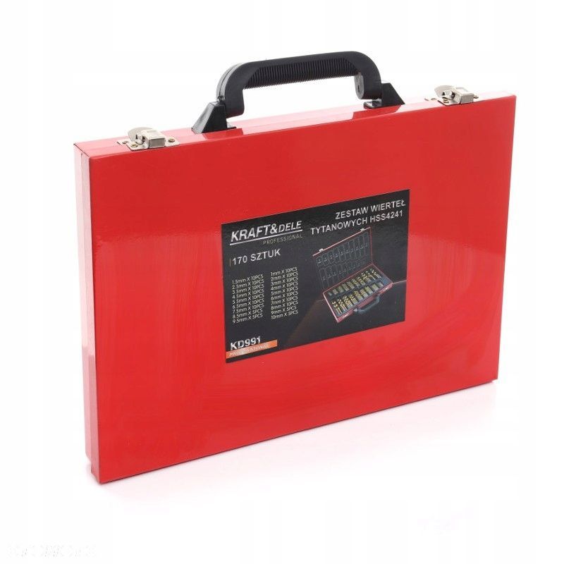 Wiertła tytanowe HSS do metalu 170 szt. KD991 - 5