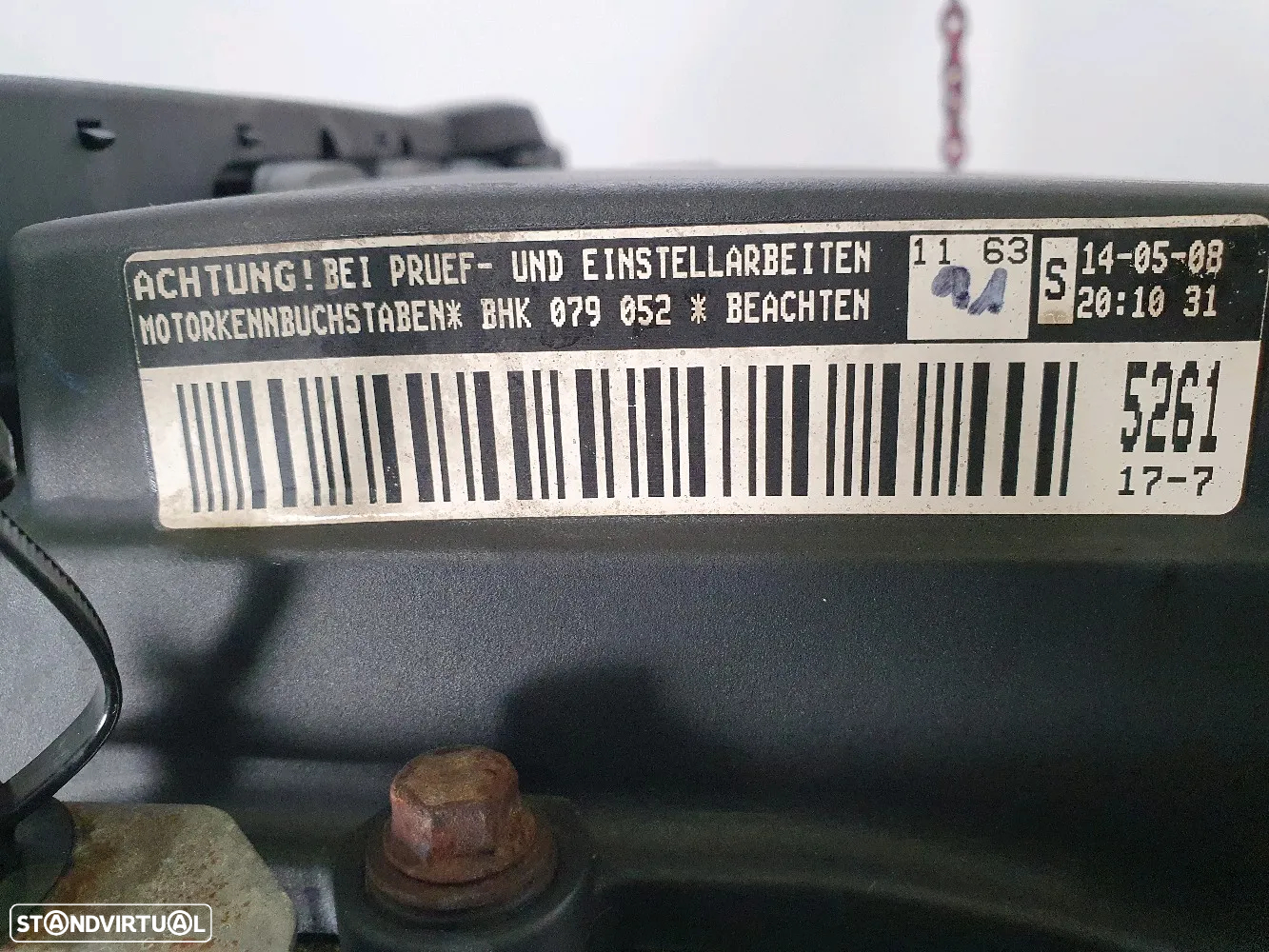 Motor BHK Volkswagen 3.6L FSI 280CV - 3