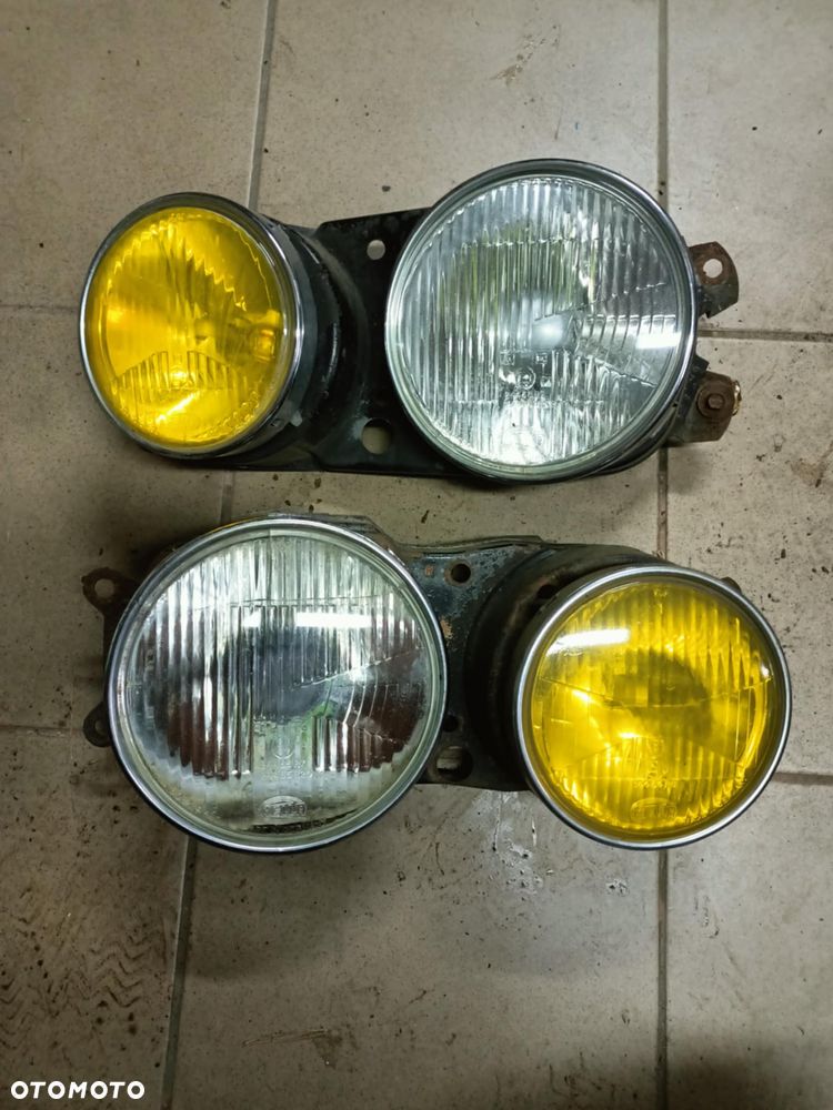 Lampy lampa przód przednia lewa prawa BMW E28 seria 5 żółte Rarytas Europa