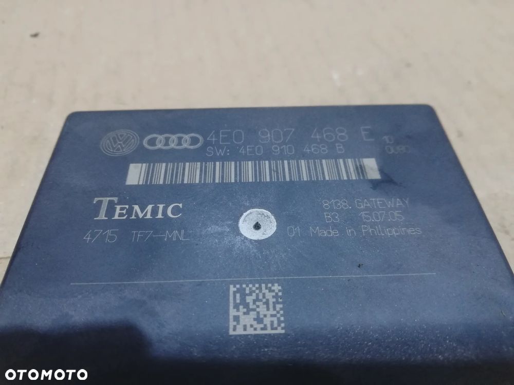 MODUŁ STEROWNIK GATEWAY 4E0907468E AUDI A8 D3 - 2