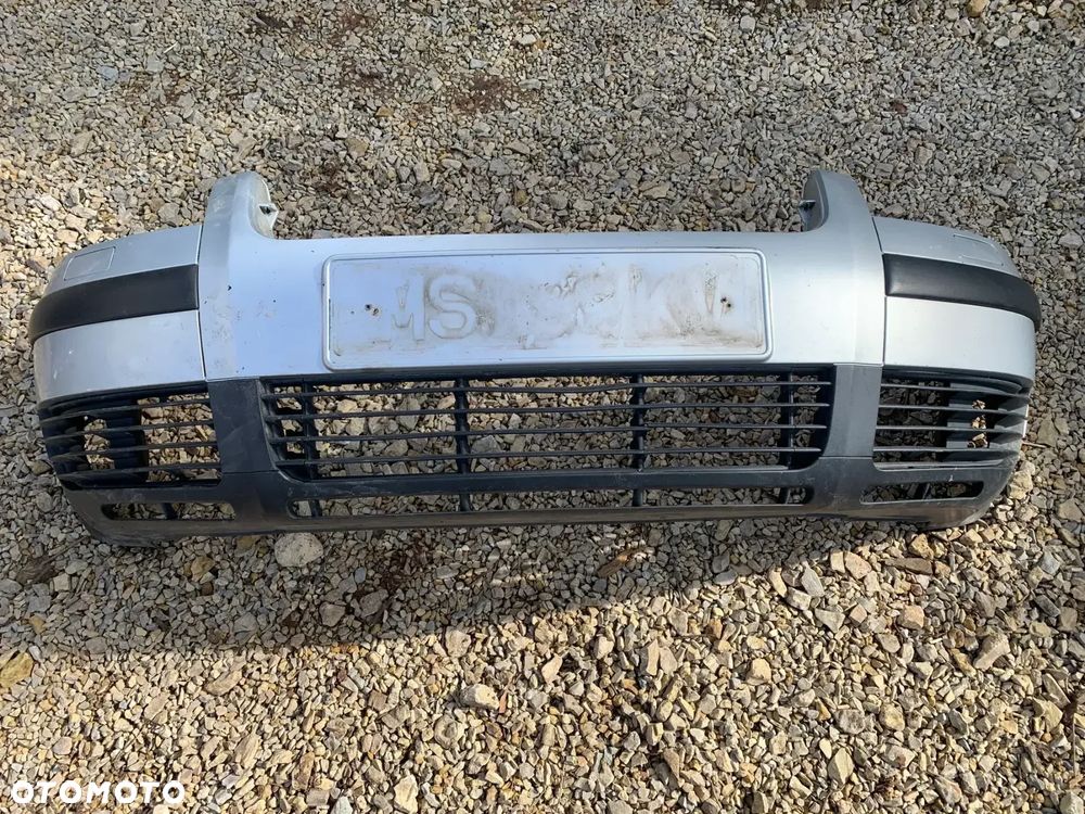 VW PASSAT B5 LIFT ZDERZAK PRZÓD SPRYSKI KOMPLETNY SREBRNY - 1