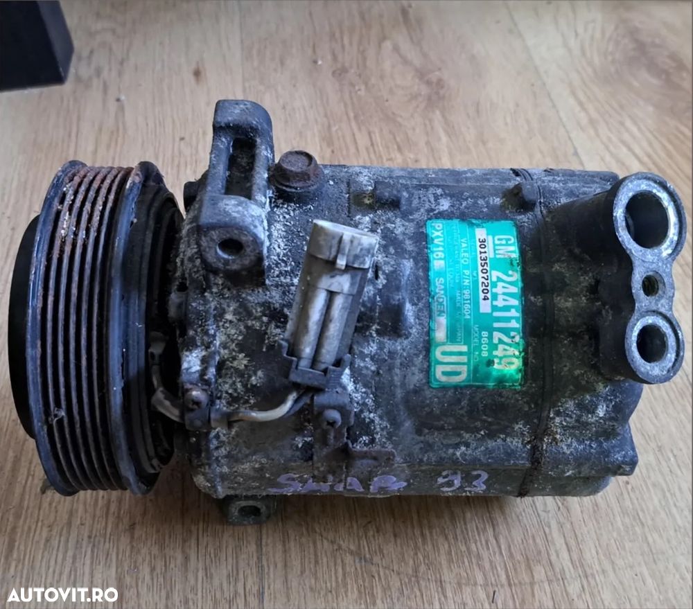 Compresor clima aer conditionat sanden Saab 9-3 2004-2009 Opel Vectra A C 2.0d 2.2d 2002-2008 cod: 24411249 - 1