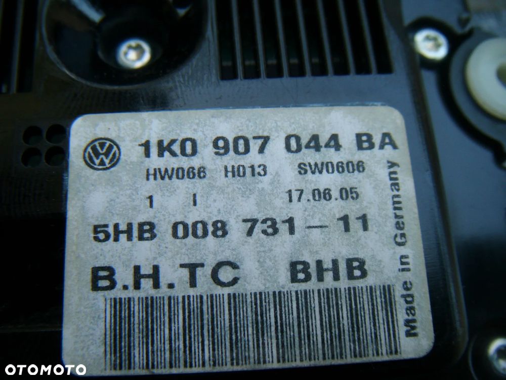 vw jetta III 07r  panel klimatyzacji   1k0907044ba - 3