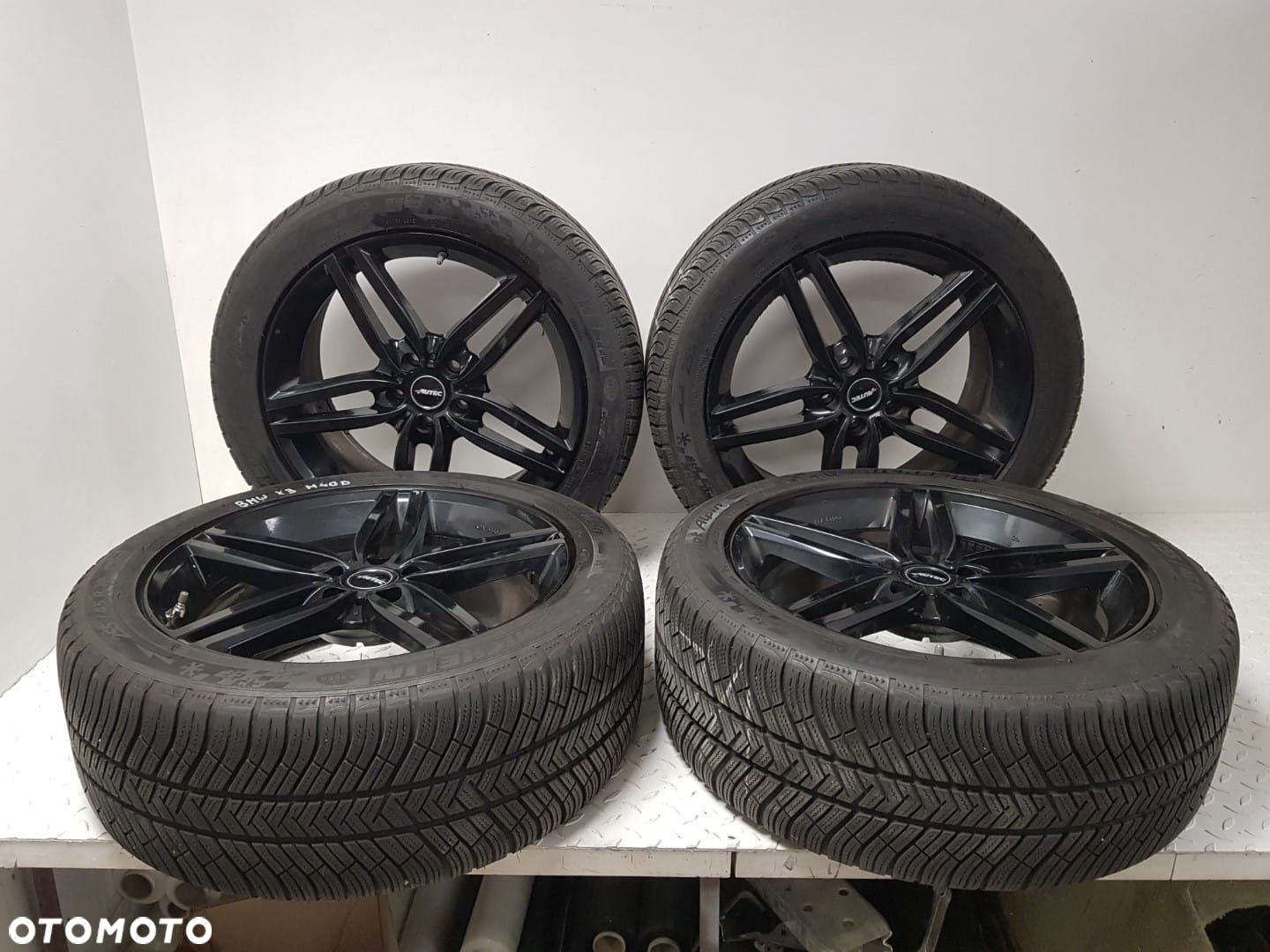 ŁADNY KOMPLET 4x KOŁA ALUFELGI ALUFELGA BMW X3 M40 ZIMOWE MICHELIN 255 45 19 8J 5x112 ET 30 - 2