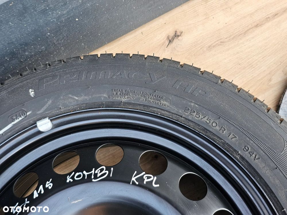 KOŁO DOJAZDOWE ZAPASOWE ZESTAW KLUCZ LEWAREK STYROPIAN OPEL ASTRA J KOMBI 17 CALI 5x115 225/50/17 - 3