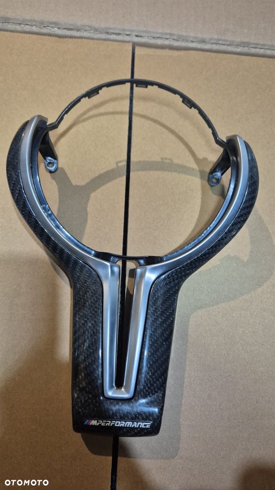 BMW M3 M4 F80 F82 NAKŁADKA KIEROWNICY DEKOR MPERFORMANCE CARBON - 2