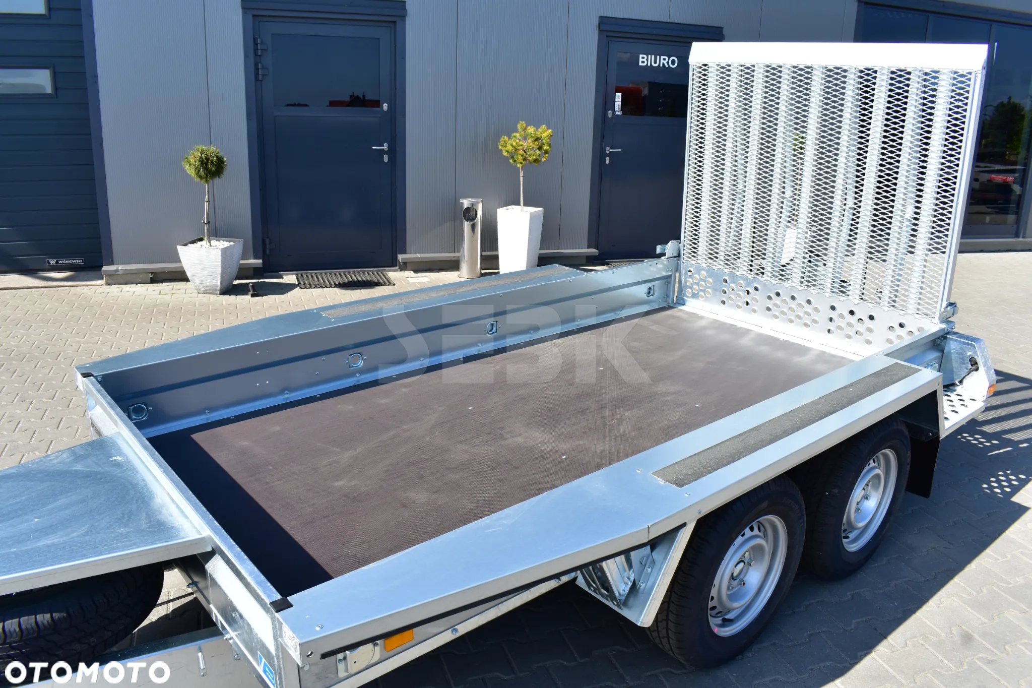 Brenderup Mocna przyczepa do transportu minikoparki lub sprzętu budowlanego MT3080 DMC 3000 kg. - 3