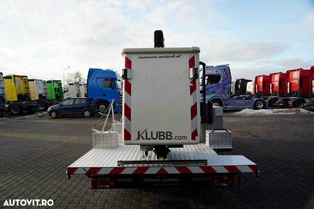 Iveco DAILY 35-140 / AERIAL / KLUBB K26 BASIC LIFT / 4 STABILIZATOARE / MANUAL / 2020 R - 15