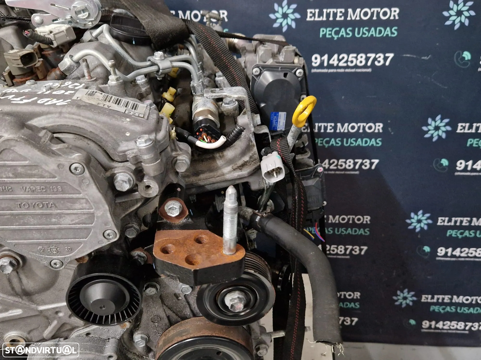 Motor usado 1AD-FTV TOYOTA COROLLA VERSO 2.0 D4D 126CV 2011 AVENSIS T270 T27 AURIS - 8