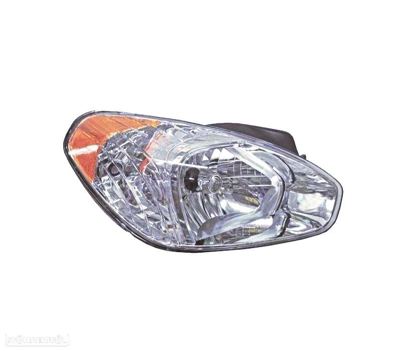 FAROL DIR OPTICAS COM REGULAÇÃO MANUAL HYUNDAI ACCENT 3 4P 06-11 - 1
