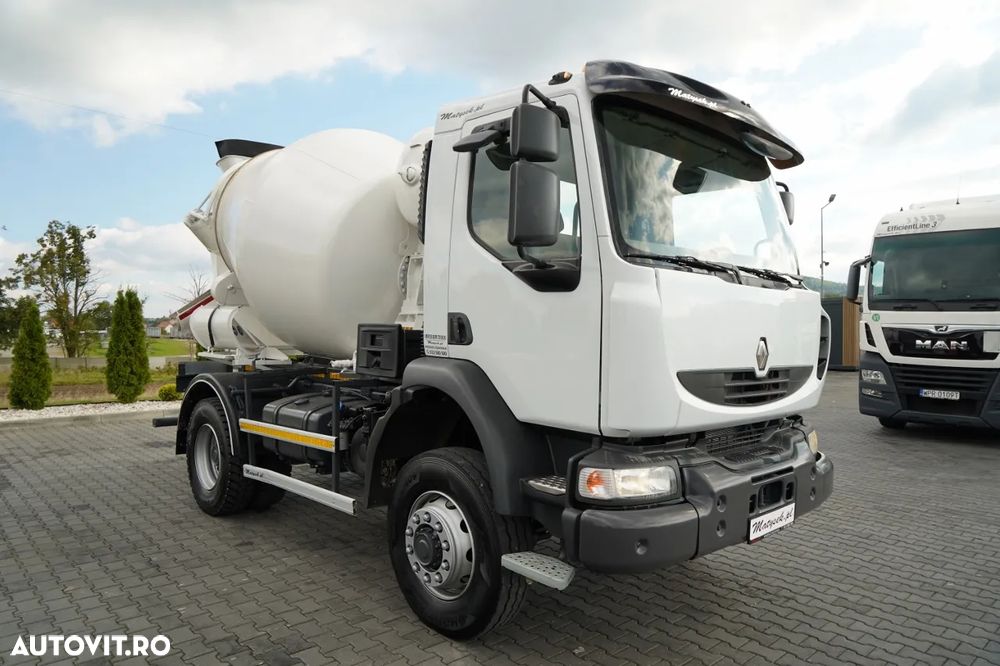 Renault KERAX / 4x4 / BETONIERĂ 5m³ / MANUALĂ / - 2