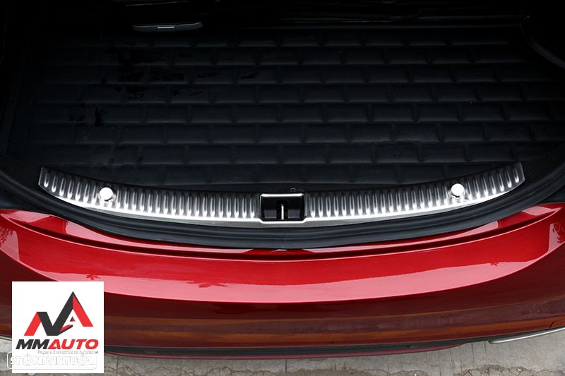 Proteção Borda Mala Aço Inoxidável Mercedes C W205 Sedan - 1
