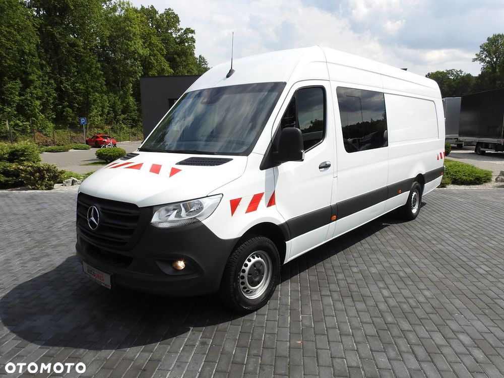 Mercedes-Benz SPRINTER FURGON BRYGADÓWKA  5 MIEJSC TEMPOMAT NAWIGACJA KLIMATYZACJA AUTOMAT   160KM - 19