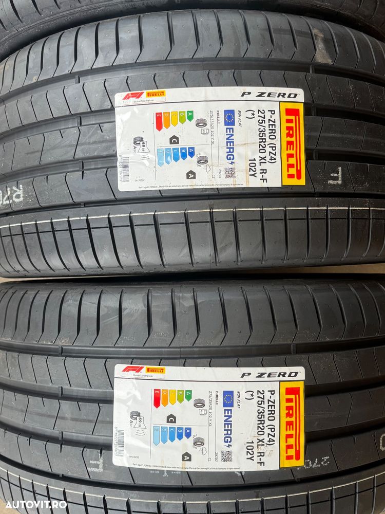 Vând set anvelope 245/40/20-275/35/20 Pirelli de vară noi cu runflat și omologare BMW - 3