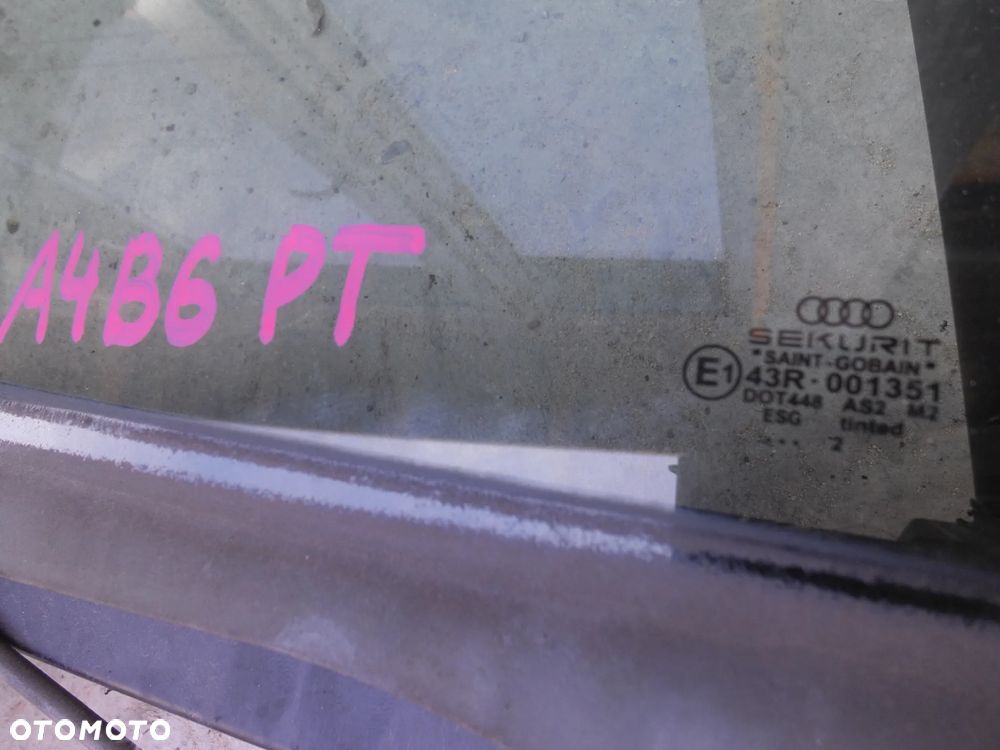 AUDI A4 B6 SEDAN RAMKA DRZWI SZYBA ORYGINALNA 02R MECHANIZM PODNOŚNIK SZYBY PRAWY TYŁ - 3