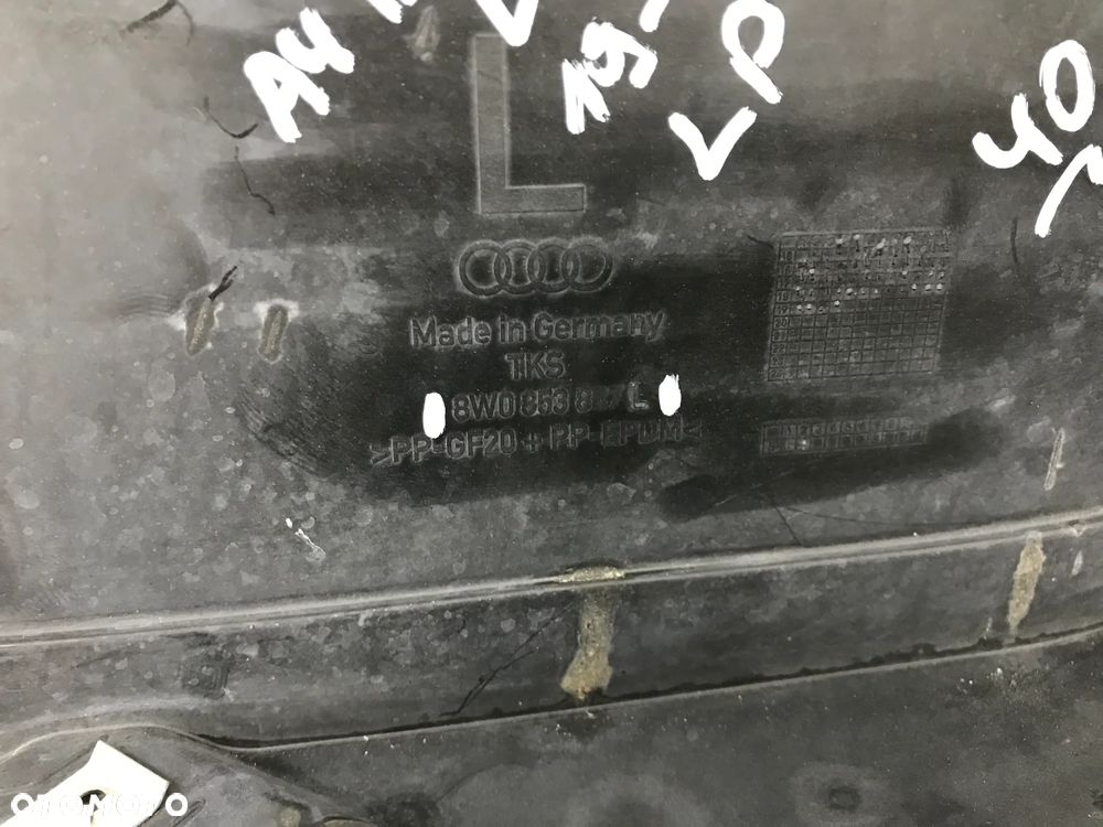 Nadkole Audi a4 b9 lift 19-23 lewy przód lewe przednie część przednia 8w0853887l - 11