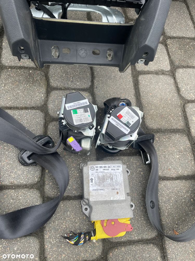 KONSOLA AIRBAG PODUSZKA PASY SENSOR KOMPLET SKODA OCTAVIA II LIFT - 2