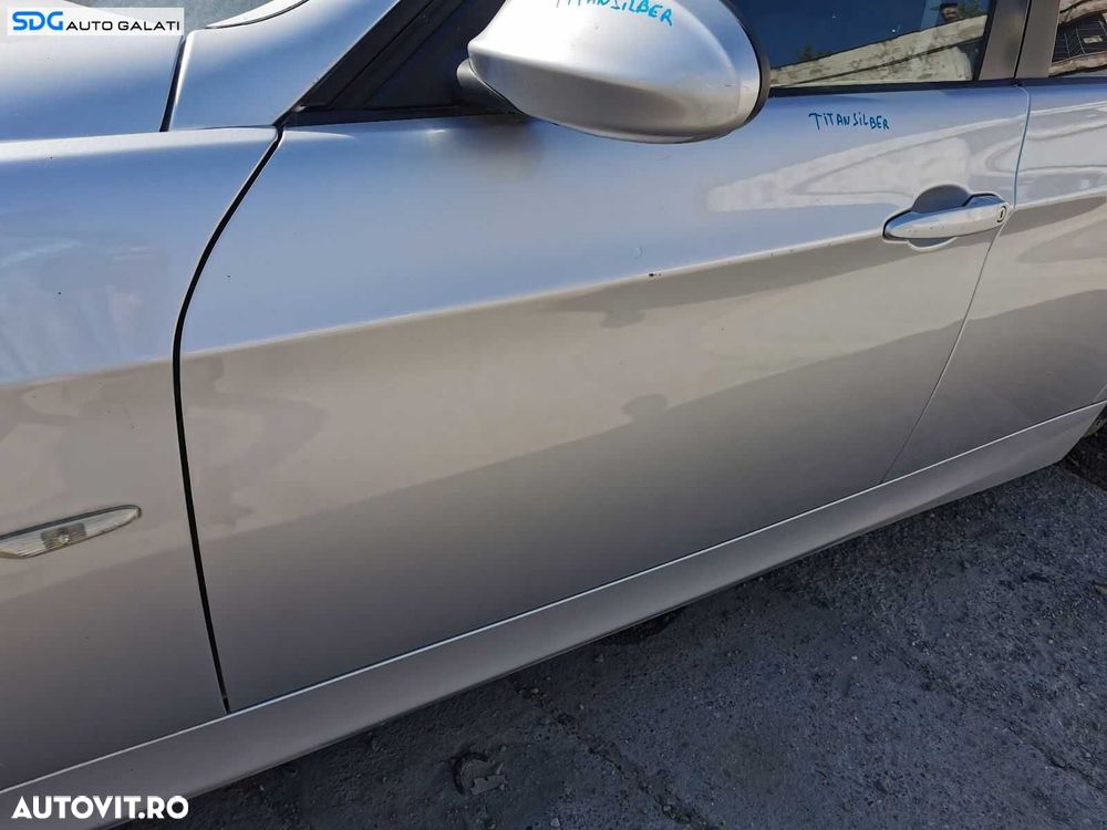 Usa Usi Portiera Portiere Stanga Fata BMW Seria 3 E90 E91 2004 - 2011 Culoare 354/7 Titansilber Metallic [0560] - 3