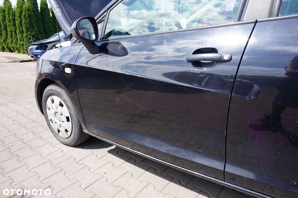 DRZWI PRZEDNIE LEWE IBIZA IV 6J 5D HB LC9Z  CZARNY SEAT 2008-2012 - 4