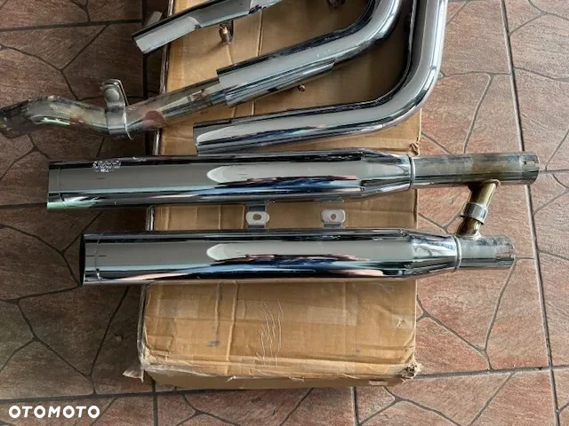 Tłumiki kolektory osłony  Cobra Neighbor Hater Slip On Chrome Harley Fat Boy 2000-2007 - 4