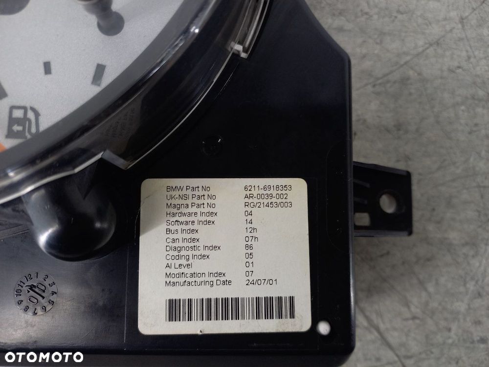 LICZNIK MINI R50 6211-6918353  AR-0039-002 1.6 16V - 8