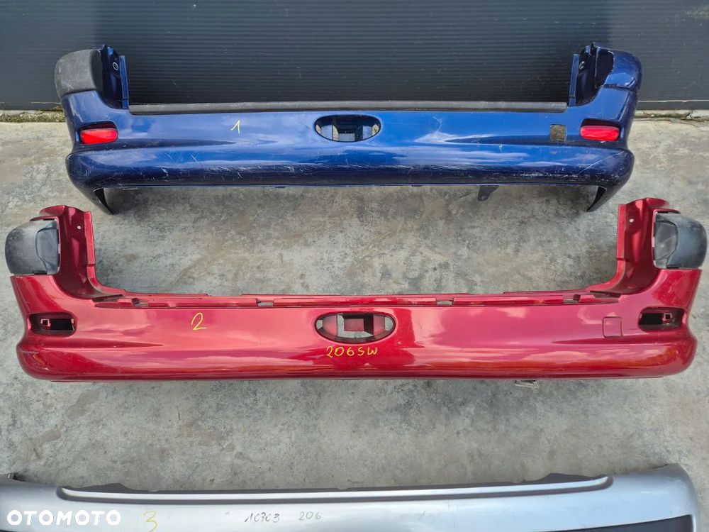 ZDERZAK TYŁ TYLNY PEUGEOT 206 KOMBI - 4