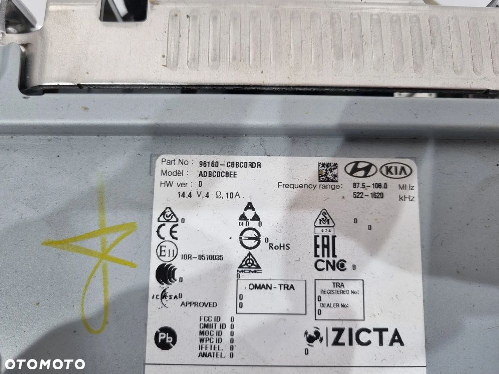 HYUNDAI I20 RADIO 96160-CBBC0RDR - 5