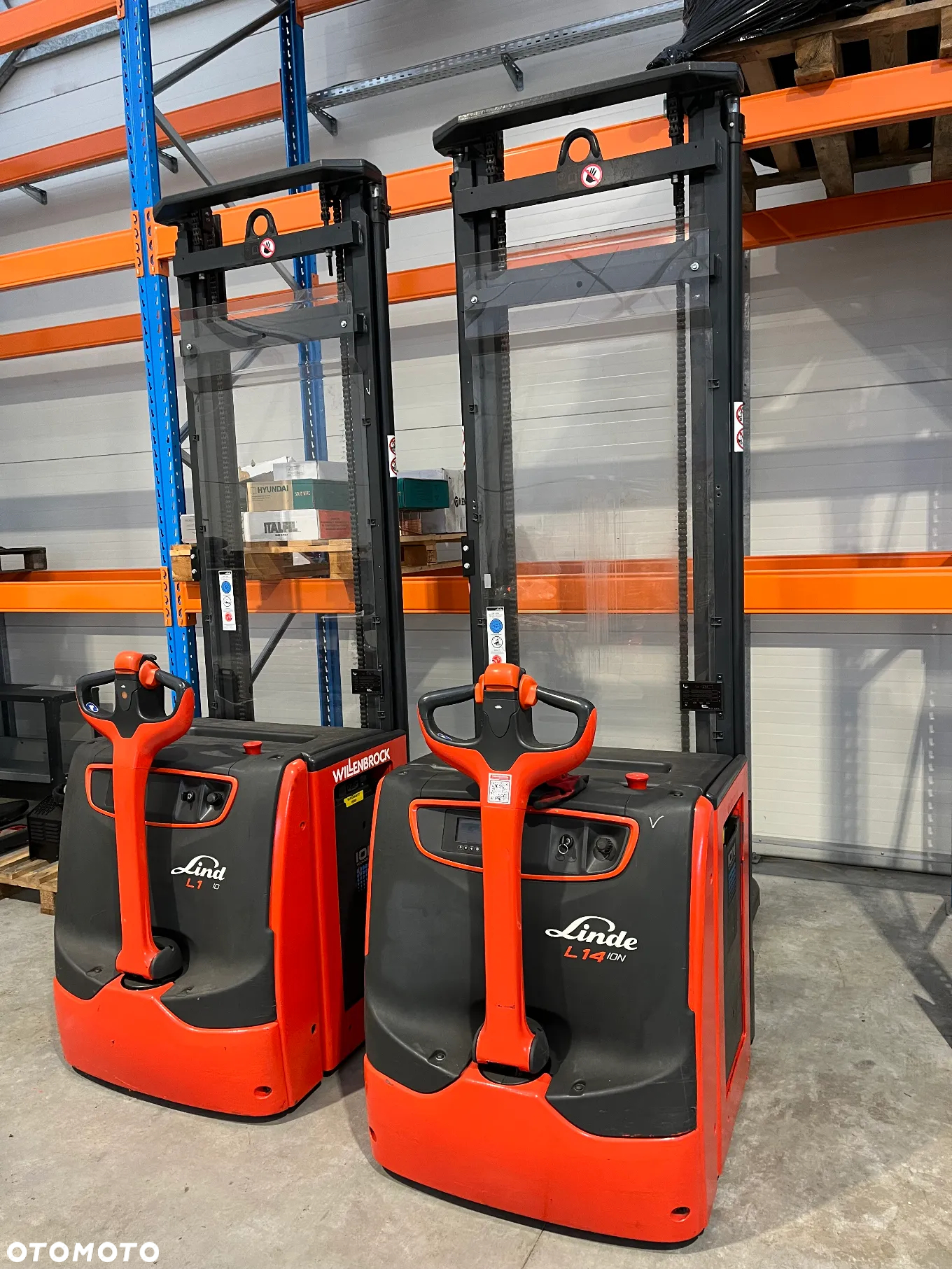 Linde L14-1173-01 Wózek podnośnikowy, elektryczny paleciak z masztem wysokiego składowania - 2