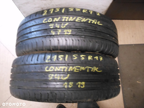 Opony 215/55r17 continental conti eco contact 5 7,2mm lato para