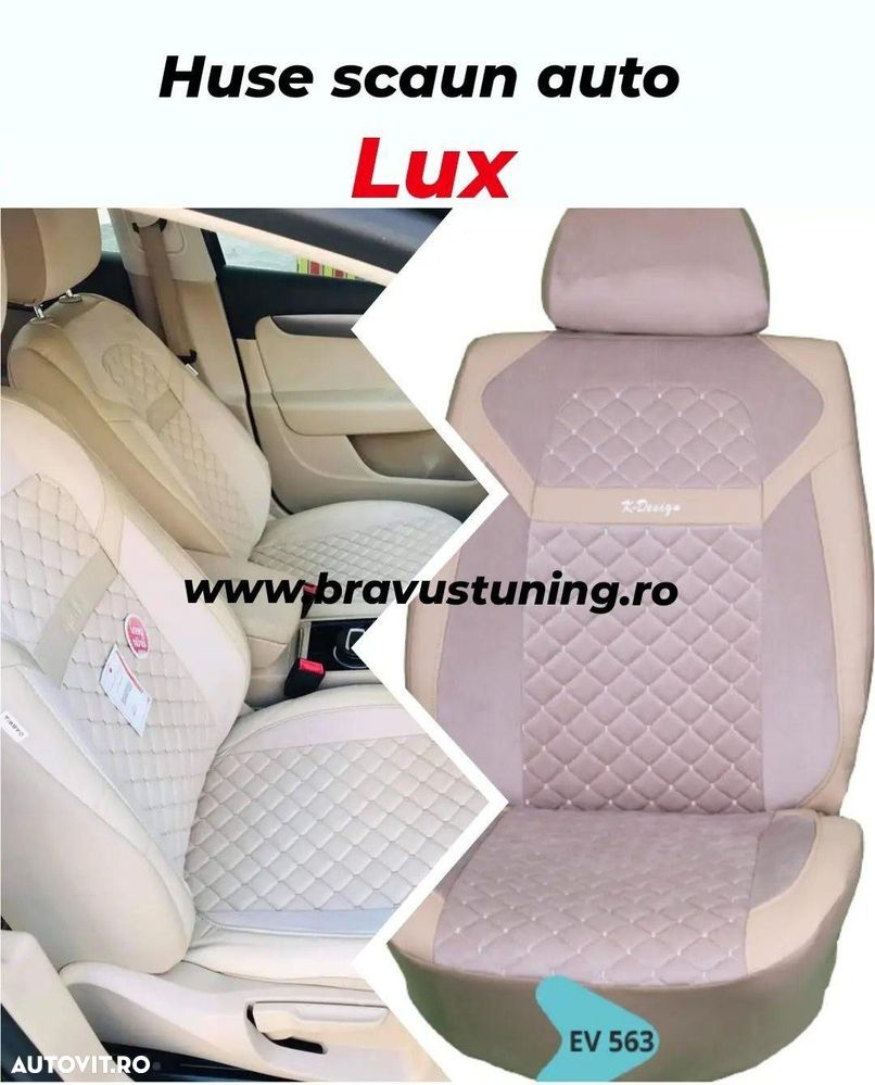 Huse scaun auto LUX Mercedes, BMW, Skoda, Opel, Audi, Kia,Hyundai,Seat - 1