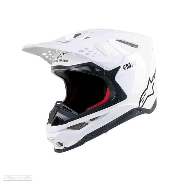 alpinestars capacete supertech s-m10 solid 8300119 - 1