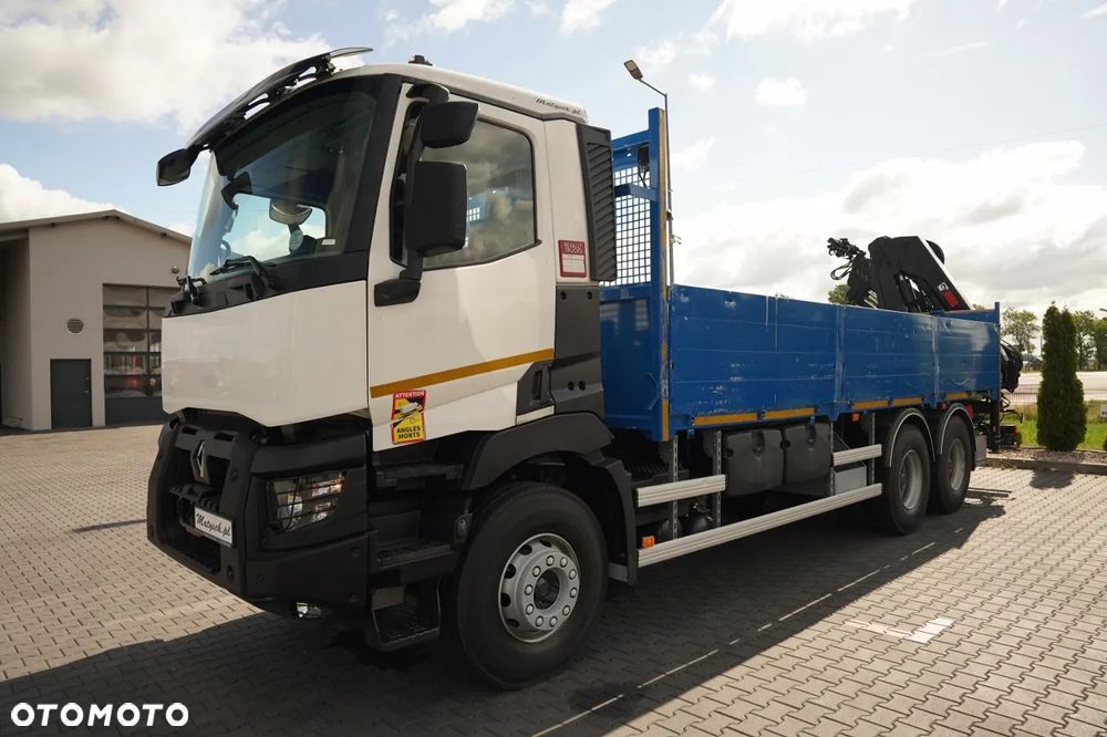 Renault C 380 / 6x4 / SKRZYNIOWY 6,8 m / + HDS HIAB X- HIPRO 192 ES- 4 WYSÓW: 12,4 M / ROTATOR / WIDŁY DO PALET / EURO 6 - 8