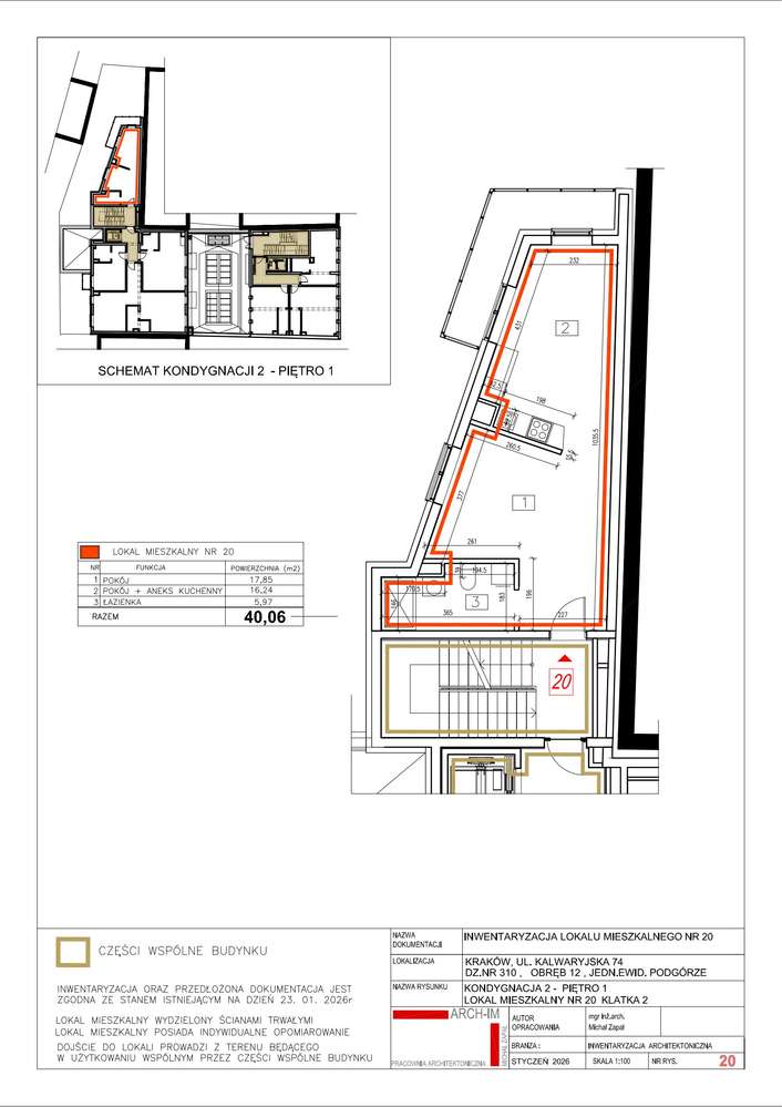 2-pokojowe mieszkanie 40m2 + balkon - Pełny obrazek: 2/13