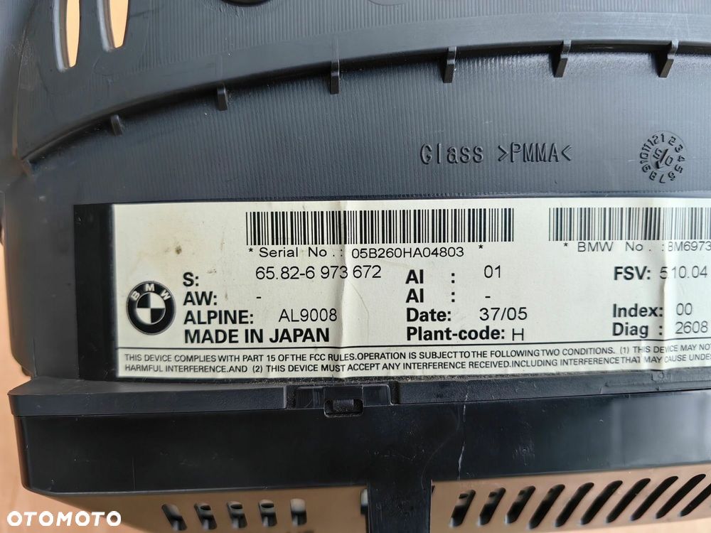 Wyświetlacz monitor nawigacji radia BMW 3 e90 e91 e92 e93 6973672 - 3