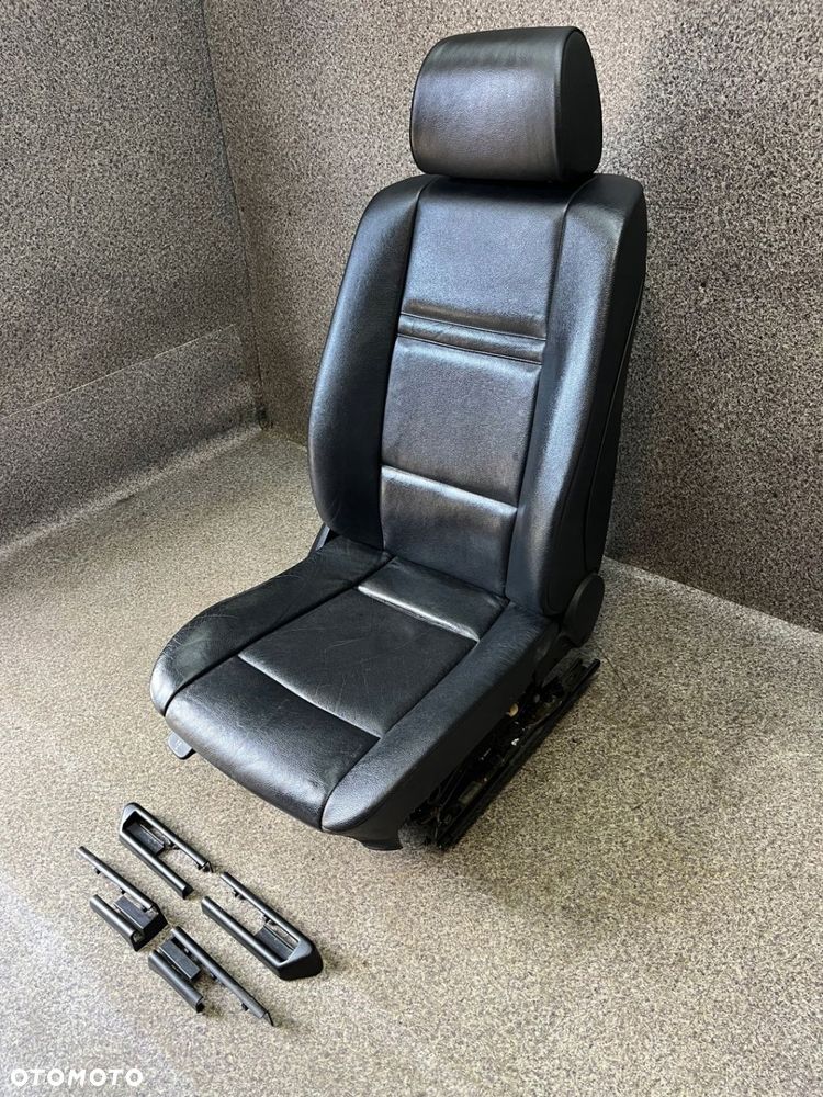 Fotel pasazera prawy przod przedni grzany skora czarna BMW X5 E70 - 6