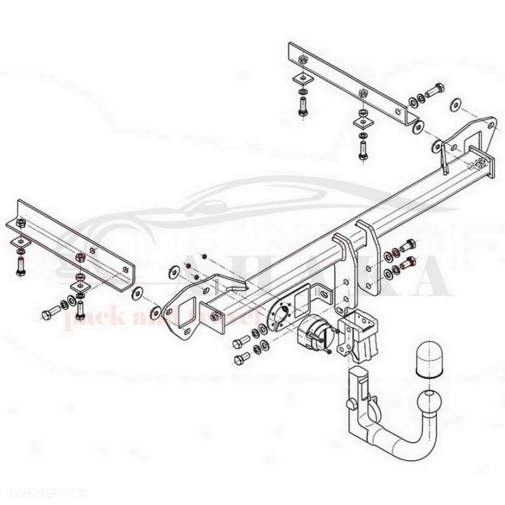 Hak Holowniczy Wypinany Automat Do Subaru Impreza Hatchback 2007-2012 - 3