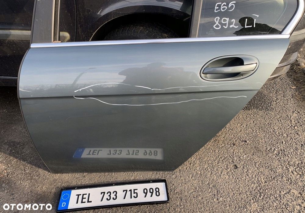 DRZWI TYLNE LEWE KOMPLETNE TITANGRAU 892 BMW E65 - 2